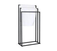 Relaxdays Porte-serviettes 3 barres métal mat