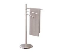 Relaxdays Porte-Serviettes, 3 Barres pivotantes, H x L x P : 85,5 x 42 x 22 cm, pour la Salle de Bain
