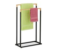 Relaxdays Porte-serviettes avec 2 barres