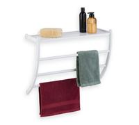 Relaxdays Porte-serviettes blanc mural