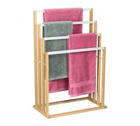 Relaxdays Porte-serviettes en bambou