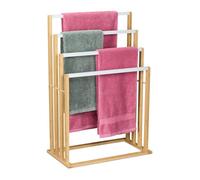 Relaxdays Porte-serviettes en bambou