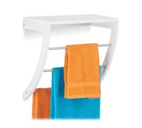 Relaxdays Porte-serviettes mural 3 barres