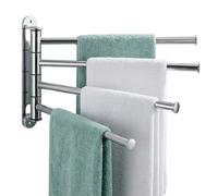 Relaxdays Porte-serviettes mural inox