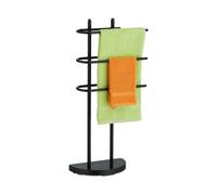 Relaxdays Porte-serviettes noir avec 3 barres