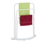 Relaxdays Porte-serviettes non fixe blanc