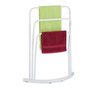 Relaxdays Porte-serviettes non fixe blanc