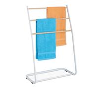 Relaxdays Porte-serviettes sur pied en métal