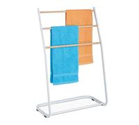 Relaxdays Porte-serviettes sur pied en métal