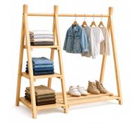 Relaxdays Porte-vêtements enfant en pin