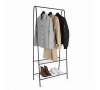 Relaxdays Porte-vêtements étroit avec 2 étagères