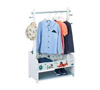 Armoire pour enfants avec motif de chien, design coloré par Relaxdays - Idéal pour les garçons, les filles et unisexe. Pratique, amusant et à monter soi-même