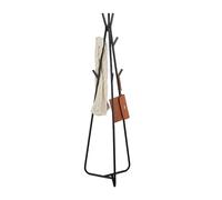 Relaxdays Portemanteau, 9 emplacements, métallique, Design Original, H x L x P : 157 x 40 x 48 cm, Noir