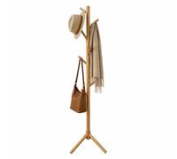 Relaxdays portemanteau sur Pied modulaire, 8 Crochets, pin Naturel