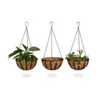 Relaxdays Pot de fleurs suspendu panier plantes