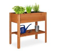Relaxdays Potager sur pied en bois de sapin 4 pied