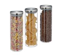 Relaxdays Pots de stockage jeu de 3 1,6l