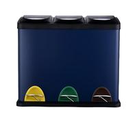 Relaxdays Poubelle cuisine 3 x 8 l