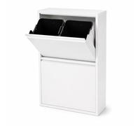Relaxdays Poubelle 4 compartiments 4 x 18 l
