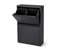 Relaxdays Poubelle 4 compartiments 4 x 18 l