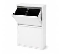 Relaxdays Poubelle 4 compartiments 4 x 18 l