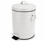 Relaxdays Poubelle à cosmétiques rétro 5 litres