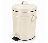 Relaxdays Poubelle à cosmétiques rétro 5 litres