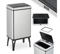 Relaxdays Poubelle automatique inox à capteur