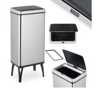 Relaxdays Poubelle automatique inox à capteur