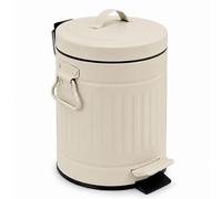 Relaxdays Poubelle cosmétique rétro 3 L