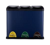 Relaxdays Poubelle cuisine 3 x 8 l