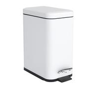 Relaxdays Poubelle de bain 5 l Softclose
