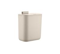 Relaxdays Poubelle de Cuisine, 9 L, Poubelle Suspendue pour déchets organiques et résiduels, Plastique, Beige