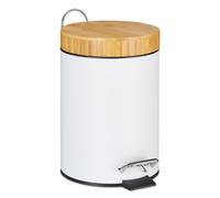 Relaxdays Poubelle de salle de bain 3 l