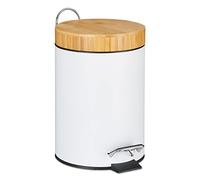 Relaxdays Poubelle de salle de bain 3 l