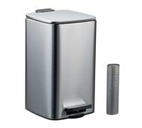 Relaxdays Poubelle de salle de bain 8 litres