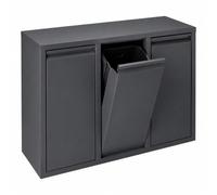 Relaxdays Poubelle 3 compartiments 3 x 10 l