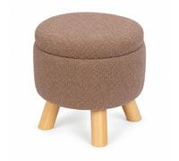 Relaxdays Pouf avec rangement teddy