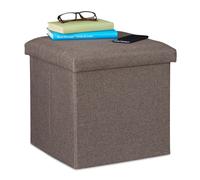Relaxdays Pouf de rangement