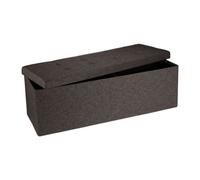 Relaxdays Pouf de rangement pliant repose-pied