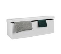 Relaxdays Pouf de rangement pliant repose-pied
