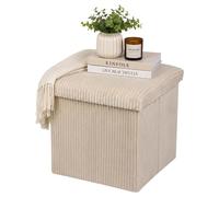 Relaxdays Pouf pliable velours