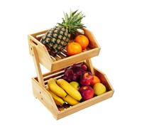 Relaxdays Présentoir à fruits en bambou