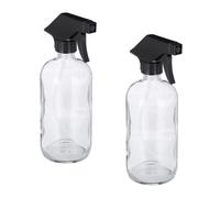 Relaxdays Pulvérisateur en verre lot de 4