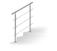Relaxdays Rampe d'escalier en inox extérieur