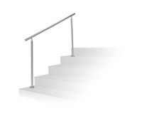 Relaxdays Rampe d'escalier en inox extérieur