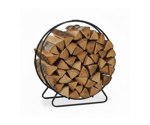 Relaxdays Range-bûches rond