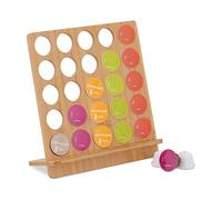 Relaxdays Range-Capsules, Support pour 25 dosettes, Porte-dosettes Bambou, HxLxP: 34x32x14 cm, Nature