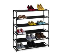 Relaxdays Range-chaussures niveaux en tissu