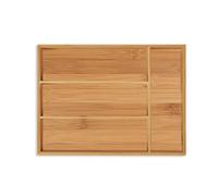 Relaxdays Range-couvert bambou 4 compartiments